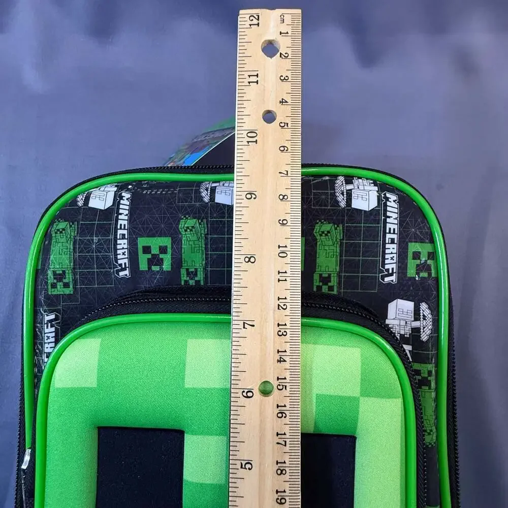 Minecraft Creeper Insulated Lunch Box Bag with Front Pocket